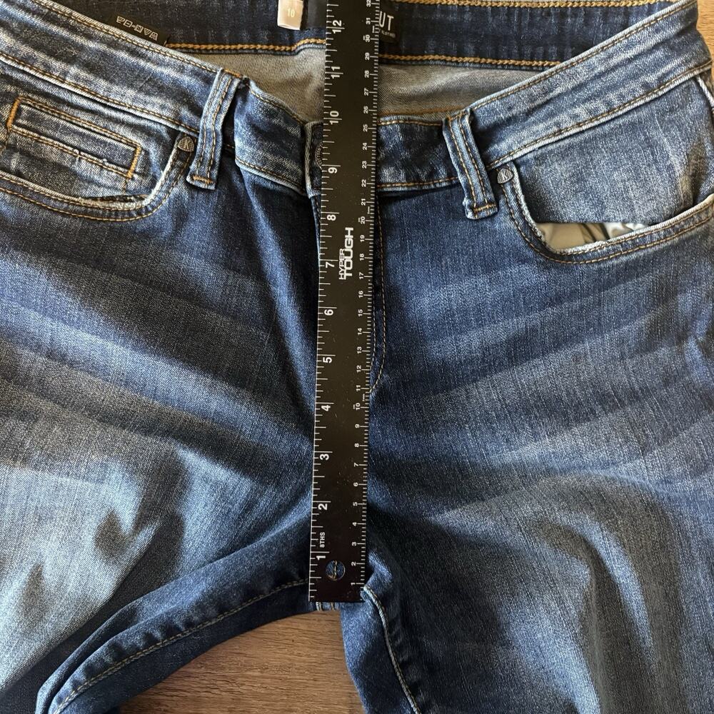 Kut from the Kloth Jeans Womens 10 Toothpick Skinny Blue Dark Wash Stretch Denim - Picture 6 of 10